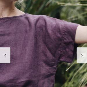 Linenfox kimono top in gorgeous purple linen